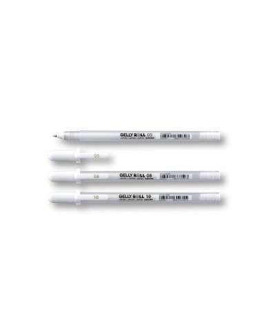 Sakura Gelly Roll - Bolígrafos de gel blancos de varios tamaños
