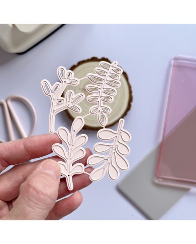 Patio Set de troqueles Ramitas de primavera