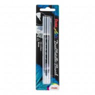 Pentel Dual Metallic Brush. Color Metallic Silver