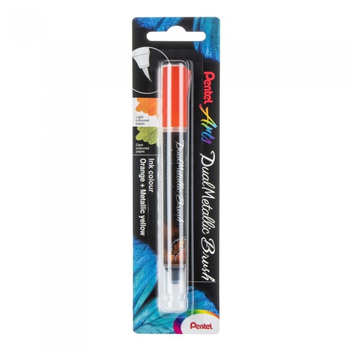 Pentel Dual Metallic Brush. Color Metallic Pink