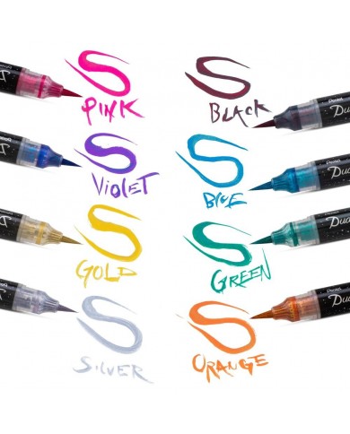 Pentel Dual Metallic Brush. Color Metallic Gold