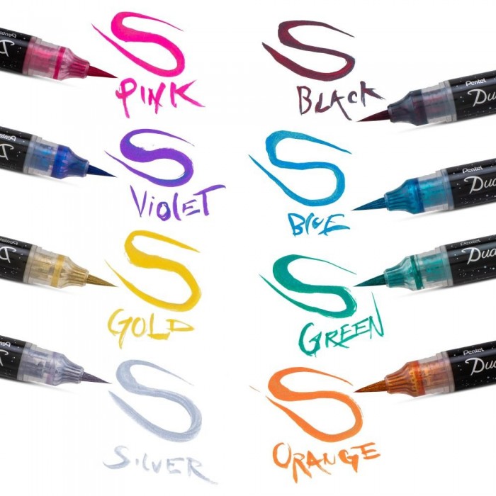 Pentel Dual Metallic Brush. Color Metallic Gold