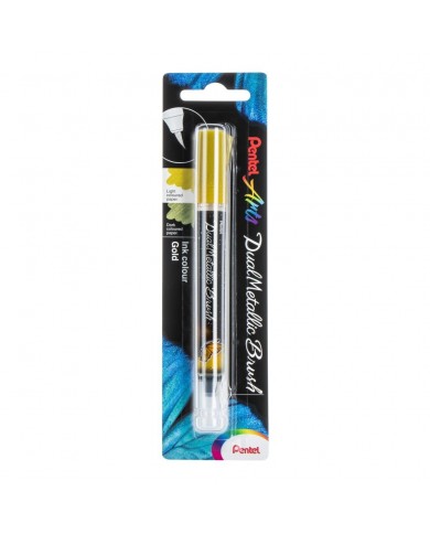 Pentel Dual Metallic Brush. Color Metallic Gold