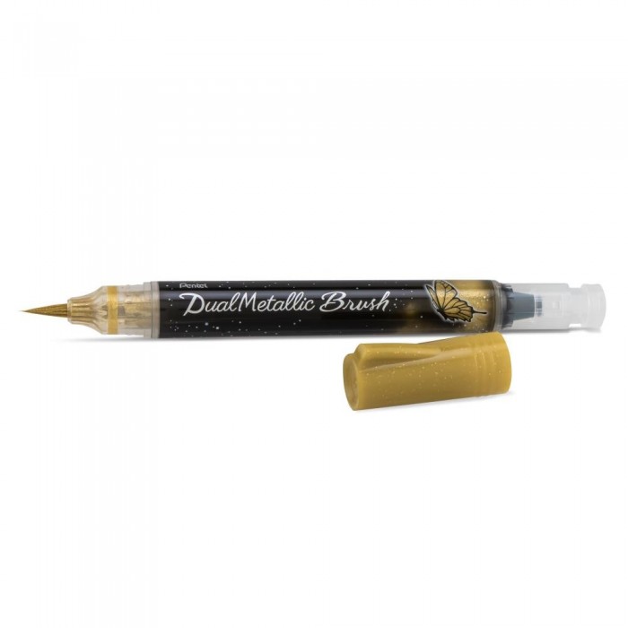 Pentel Dual Metallic Brush. Color Metallic Gold