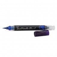 Pentel Dual Metallic Brush. Color Metallic Blue/Green