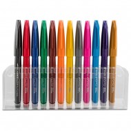 Pentel Arts Sign Pens Brush Flexible Point x12