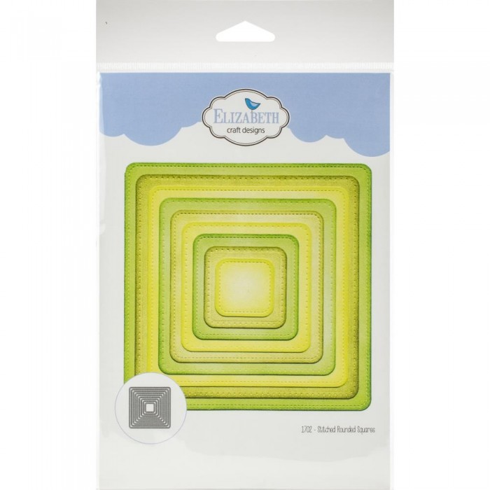 Troquel Elizabeth Craft - Stitched Rounded Square