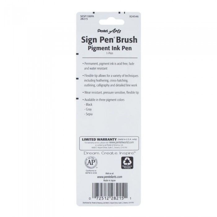 Pentel Arts Sign Pen Brush black