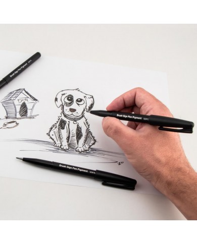 Pentel Arts Sign Pen Brush black