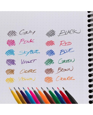 Pentel Arts Sign Pens With Brush Tip 6/Pkg Fashion Colors