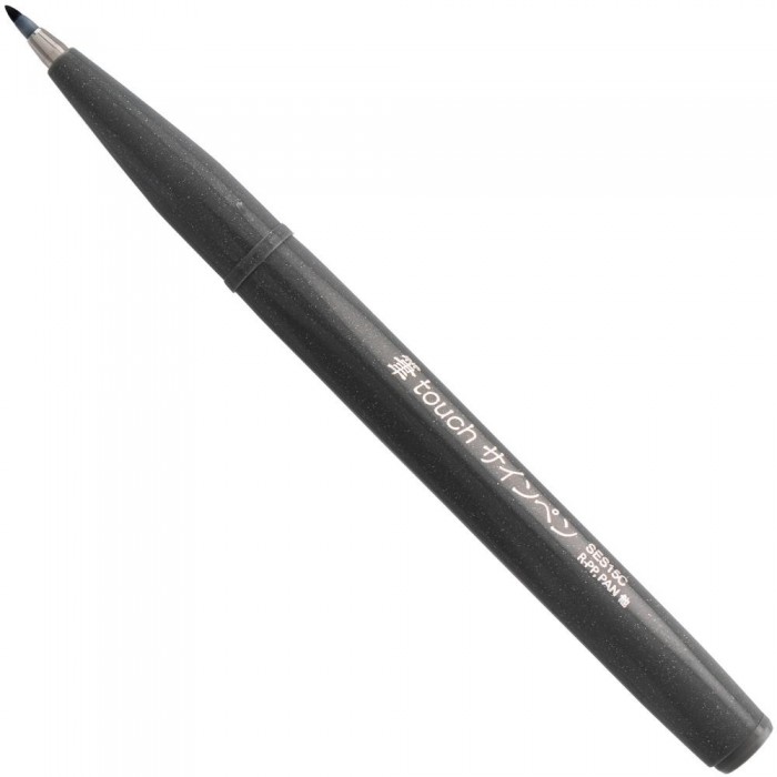 Pentel Arts Sign Pens With Brush Tip 3/Pkg