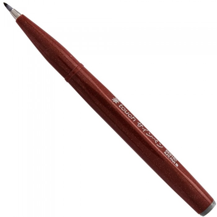 Pentel Arts Sign Pens With Brush Tip 3/Pkg