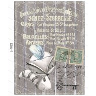 Lámina decoupage autodhesivas L1622