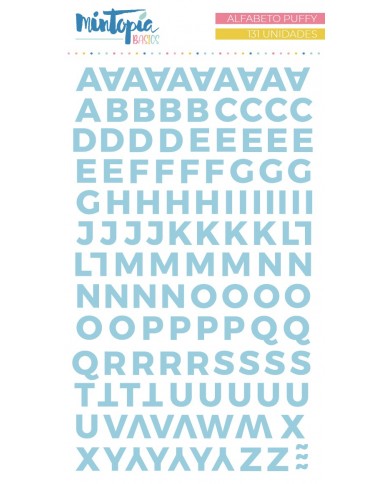Alfabeto Mintopía Básico Puffy Celeste