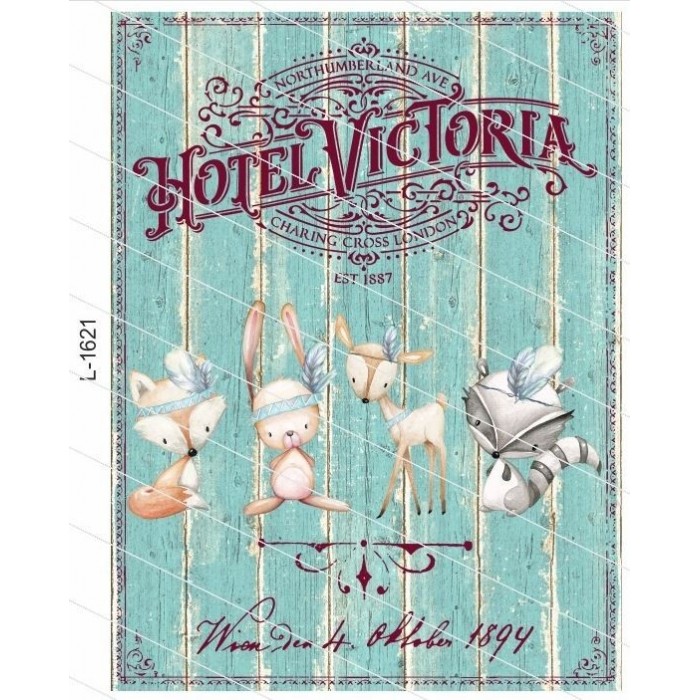 Lámina decoupage autodhesivas L1621