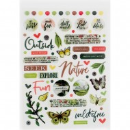 Sticker epoxy  Vintage Artistry Naturalist Wishing Bubbles & Trinkets