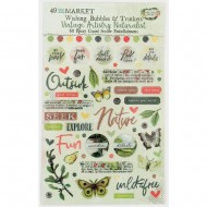 Sticker epoxy  Vintage Artistry Naturalist Wishing Bubbles & Trinkets