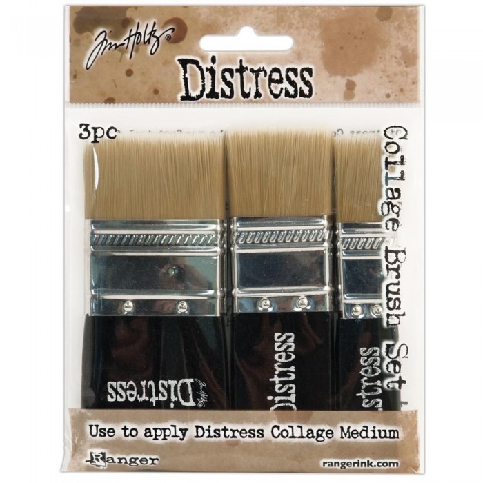 Pinceleta x 3 unidades Tim Holtz Distress Collage Brush Assortment