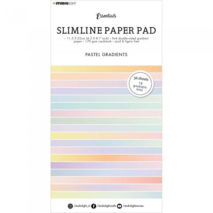 Studio Light Double-Sided Slimline Paper Pad 36/Pkg