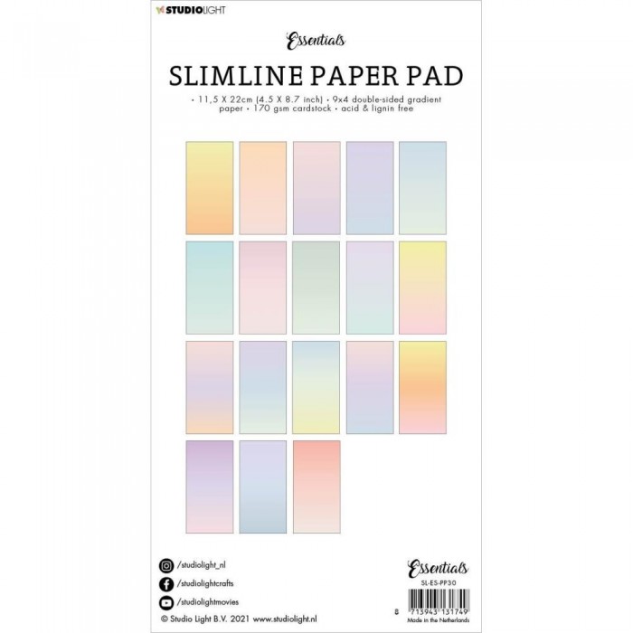 Studio Light Double-Sided Slimline Paper Pad 36/Pkg