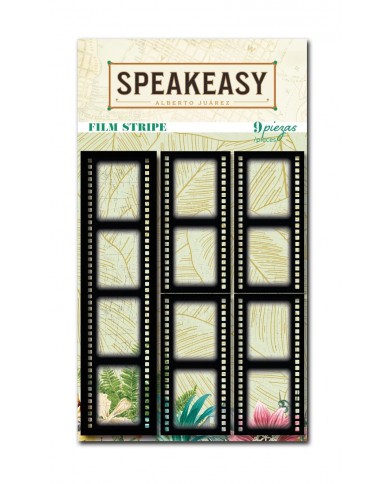 DIE CUTS imitación rollo negativo ACETATO* "Speak Easy" BAJDC05