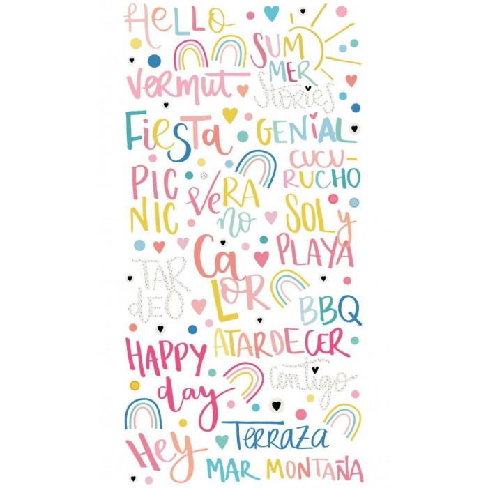 Pegatinas frases puffy Summer Stories - MINTOPIA
