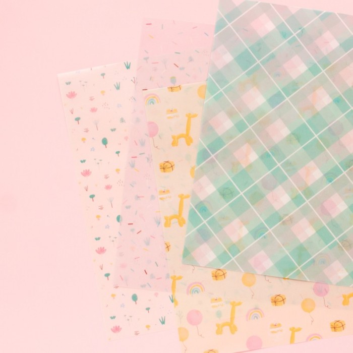 SET DE PAPELES VELLUM 12″X12″ «CONFETI» BY SAMI GARRA