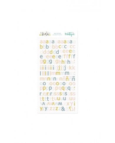 Alfabeto puffy Vida de Mintopia