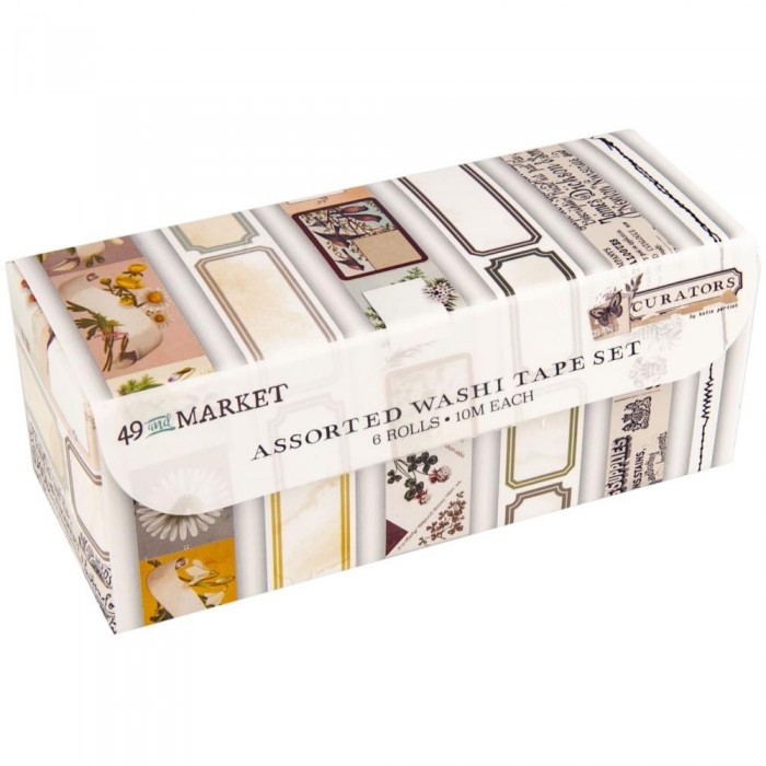 Washi Tape Set 6/Rollos 49 And Market Curators Assortment 35571