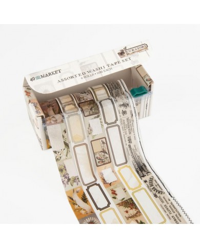 Washi Tape Set 6/Rollos 49 And Market Curators Assortment 35571