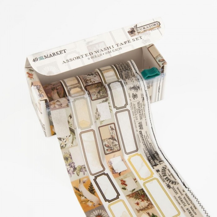 Washi Tape Set 6/Rollos 49 And Market Curators Assortment 35571