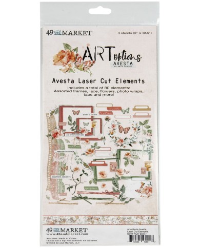 Recortables Laser Avesta 4 hojas de 31x15cmts AOA35977