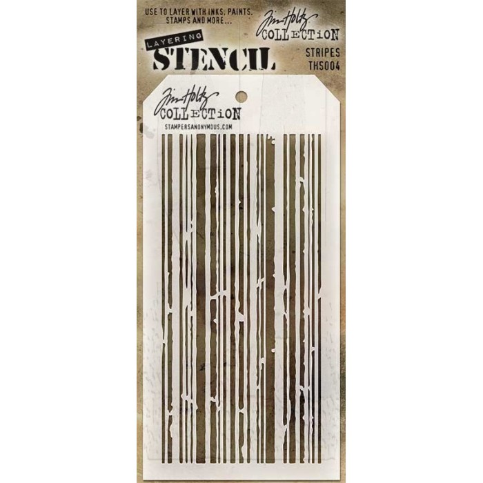 STENCIL STRIPES -LAYERED TIM HOLTZ THS 004