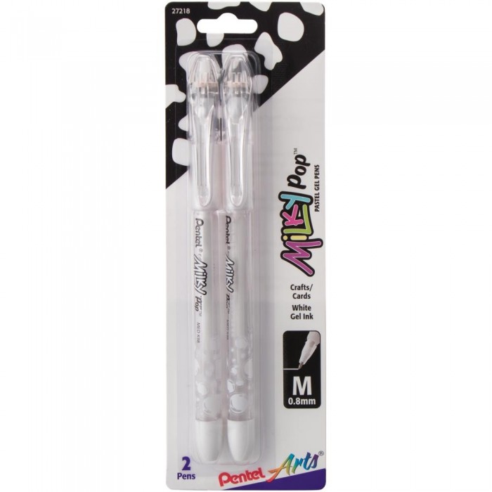 Pentel Milky Pop Pastel Gel Pens .8mm 2/Pkg