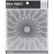 Sello Hero Arts Cling Stamp 6"X6" Sun Ray Bold Prints CG844