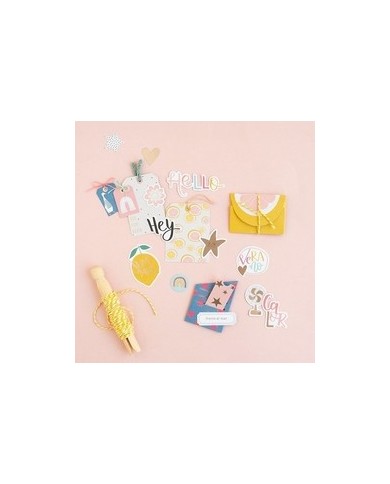 Summer Stories Mintopia Die cuts Tags y Bolsillos