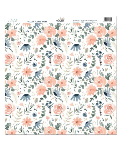 Vellum Flores 12"x12" Amore de Cocoloko