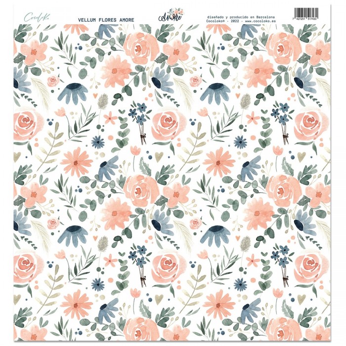 Vellum Flores 12"x12" Amore de Cocoloko