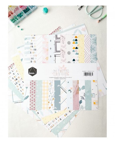 Colección de papeles doble cara plántate DUNAON