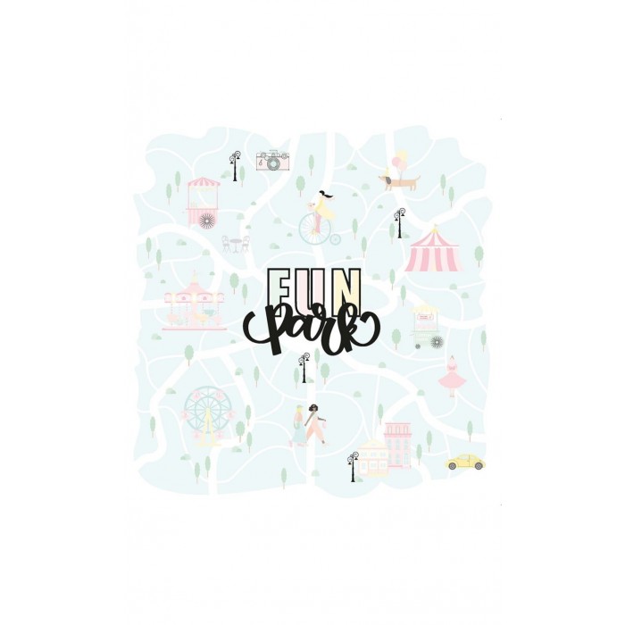Colección de papeles "FUN PARK" Adela The Mint Feather