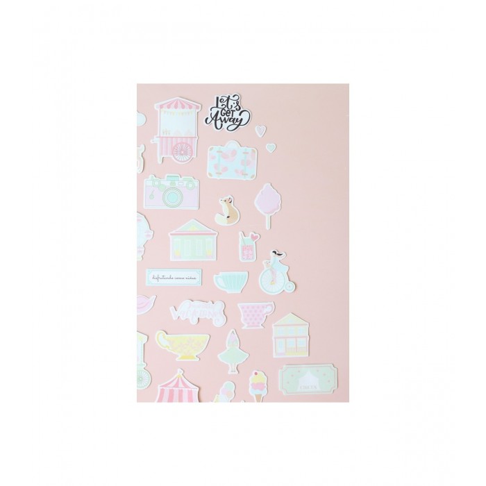 Diecuts o Recortables "FUN PARK" Adela The Mint Feather