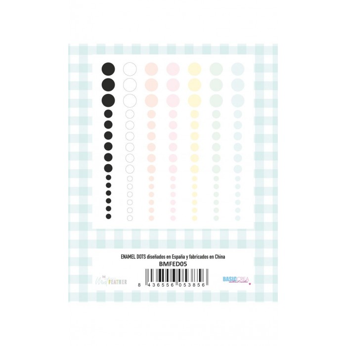 Enamel dots "FUN PARK" "FUN PARK" Adela The Mint Feather