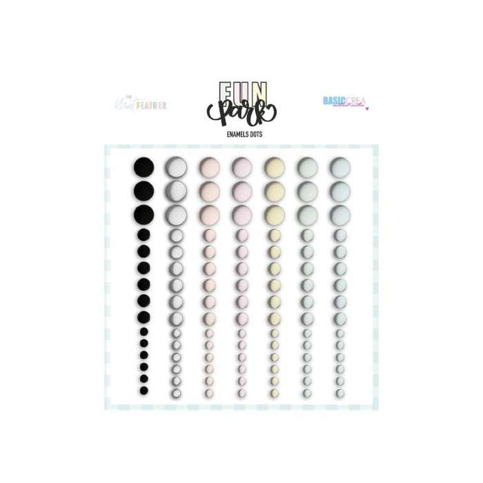 Enamel dots "FUN PARK" "FUN PARK" Adela The Mint Feather