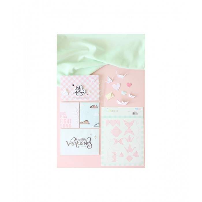 Troquel Origami 3D "FUN PARK"Adela The Mint Feather