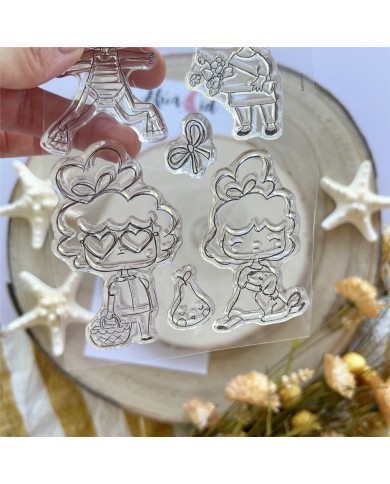 Set de sellos Vamos a la playa Aluacid ACSSE208