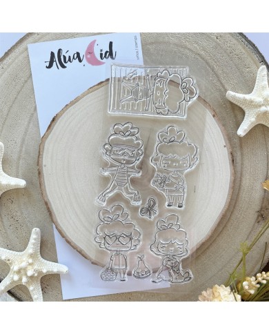 Set de sellos Vamos a la playa Aluacid ACSSE208