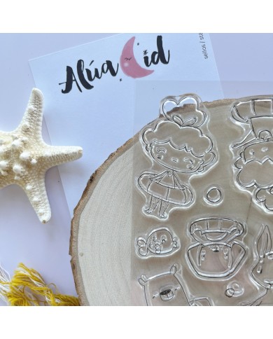 Set de sellos Días de Piscina Aluacid ACSSE209