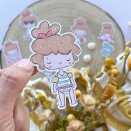 Set de recortables o die cuts ilustraciones Playa o piscina