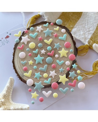 Set de enamels dots Playa o piscina Aluacid