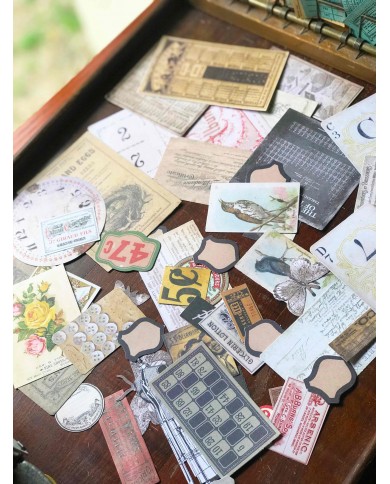 Recortables troquelados Tim Holtz Ephemeras retro 63 piezas TH93115